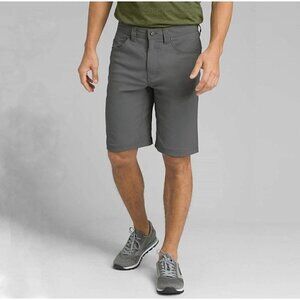 NWT Prana Men's Brion 11 inch Short in Charcoal - Size 42